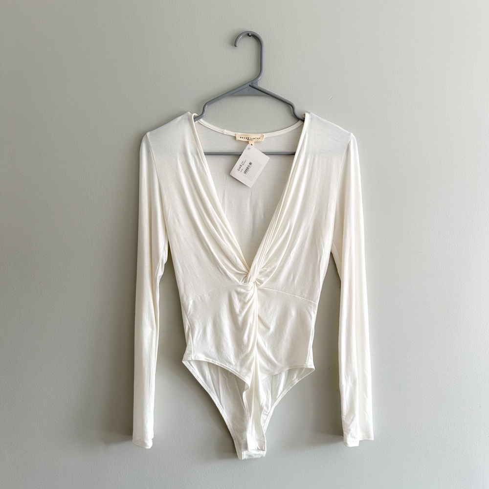 White Twist Body Suit